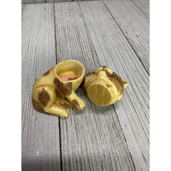 Vtg Harmony Kingdom Pot Bellys PBBKI7 "Porky", Cat Figurine Lil' Mousers 2" Long - Picture 10 of 13